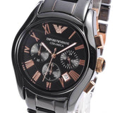 Buy Shop Emporio Armani Chronograph Black Ceramic Stainless Steel Dial Watch For Women - AR1411 USA Online