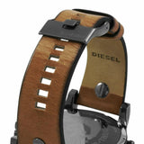 Buy Shop Diesel Mr Daddy 2.0 Chronograph Black Dial Brown Leather Strap Watch For Men - DZ7332 USA Online