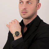 Buy Shop Maserati Epoca 42mm Black Dial Gold Mesh Bracelet Watch For Men - R8873618007 USA Online