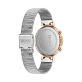 Hugo Boss Flawless Silver Dial Silver Mesh Bracelet Watch for Women -1502551