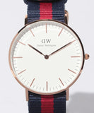 Buy Shop Daniel Wellington Classic Oxford White Dial Two Tone NATO Strap Watch For Women - DW00100029 USA Online