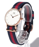 Buy Shop Daniel Wellington Classy Oxford White Dial Two Tone Nylon Strap Watch For Women - DW00100064 USA Online