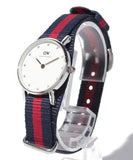 Buy Shop Daniel Wellington Classy Oxford White Dial Two Tone Nylon Strap Watch For Women - DW00100072 USA Online