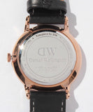 Buy Shop Daniel Wellington Dapper Sheffield White Dial Black Leather Strap Watch For Men - DW00100092 USA Online