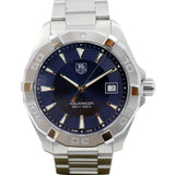 Buy Shop Tag Heuer Aquaracer Quartz Blue Dial Silver Steel Strap Watch for Men - WAY1112.BA0928 USA Online