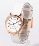 Buy Shop Marc Jacobs Roxy White Dial White Leather Strap Watch for Women - MJ1562 USA Online