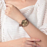 Buy Shop Coach Perry Gold Dial Brown Leather Strap Watch for Women - 14503331 USA Online