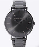 Coach Charles Black Dial Black Steel Strap Watch for Men - 14602431