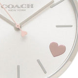 Buy Shop Coach Perry Silver Dial Pink Leather Strap Watch for Women - 14503516 USA Online