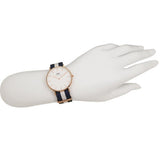 Buy Shop Daniel Wellington Classic Glasgow White Dial Two Tone NATO Strap Watch For Women - DW00100031 USA Online