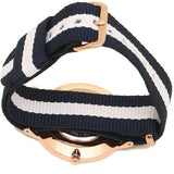 Buy Shop Daniel Wellington Classic Glasgow White Dial Two Tone NATO Strap Watch For Women - DW00100031 USA Online