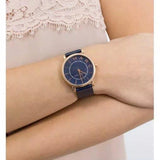 Buy Shop Marc Jacobs Roxy Navy Blue Dial Blue Leather Strap Watch for Women - MJ1534 USA Online
