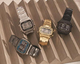 Buy Shop Fossil Retro Digital Black Dial Black Steel Strap Watch for Men - FS5846 USA Online