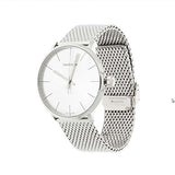 Buy Shop Calvin Klein White Dial Silver Mesh Bracelet Watch for Women - K8M21126 USA Online