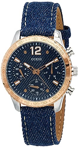 Buy Shop Guess Marina Chronograph Blue Dial Blue Denim Strap Watch For Women - W1057L1 USA Online
