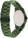 Buy Shop Michael Kors Slim Runway Quartz Black Dial Green Steel Strap Watch For Men - MK8715 USA Online
