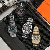 Buy Shop Fossil Retro Digital Silver Dial Silver Steel Strap Watch for Men - FS5844 USA Online