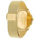 Buy Shop Calvin Klein Minimal White Dial Gold Mesh Bracelet Watch for Men - K3M21526 USA Online