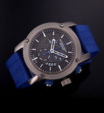 Buy Shop Burberry Sports Chronograph Black Dial Blue Rubber Strap Watch for Men - BU7714 USA Online