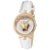 Buy Shop Versace Palazzo Empire White Dial White Leather Strap Watch for Women - VCO040017 USA Online