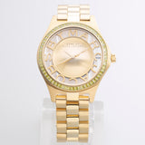 Buy Shop Marc Jacobs Henry Transparent Gold Dial Gold Steel Strap Watch for Women - MBM3338 USA Online