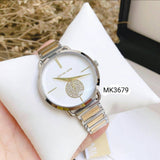 Buy Shop Michael Kors Silver Dial Two Tone Steel Strap Watch for Women - MK3679 USA Online