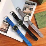 Buy Shop Gucci G Timeless Quartz White Dial Grey NATO Strap Watch For Women - YA1264184 USA Online