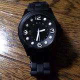 Buy Shop Marc Jacobs Pelly Black Dial Black Silicone Strap Watch for Women - MBM2528 USA Online