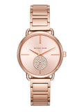 Buy Shop Michael Kors Portia Rose Gold Dial Rose Gold Steel Strap Watch for Women - MK3640 USA Online