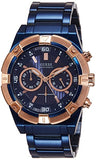 Buy Shop Guess Jolt Analog Blue Dial Blue Steel Strap Watch for Men - W0377G4 USA Online