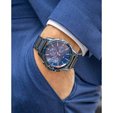 Buy Shop Tommy Hilfiger Mason Blue Dial Blue Steel Strap Watch for Men - 1791789 USA Online