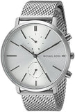 Buy Shop Michael Kors Jaryn Silver Dial Silver Mesh Bracelet Watch for Men - MK8541 USA Online