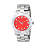Buy Shop Marc Jacobs Amy Red Dial Silver Steel Strap Watch for Women - MBM3302 USA Online