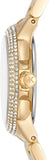 Buy Shop Michael Kors Camille Analog Red Dial Gold Steel Strap Watch For Women - MK7196 USA Online