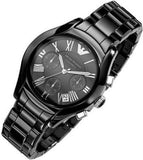 Buy Shop Emporio Armani Black Ceramic Dial Ceramic Strap Watch For Women - AR1401 USA Online