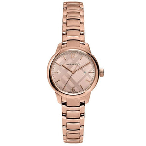 Buy Shop Burberry The Classic Rose Gold Dial Rose Gold Steel Strap Watch for Women - BU10116 USA Online