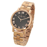 Buy Shop Michael Kors Noire Black Dial Rose Gold Steel Strap Watch for Women - MK3585 USA Online