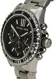 Buy Shop Michael Kors Everest Chronograph Black Dial Silver Steel Strap Watch For Women - MK5753 USA Online