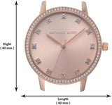 Buy Shop Michael Kors Melissa Analog Rose Gold Dial Rose Gold Steel Strap Watch For Women - MK4396 USA Online