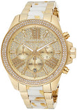 Michael Kors Wren Diamonds Gold  Dial Two Tone Steel Strap Watch for Women - MK6157