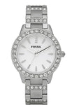 Buy Shop Fossil Jesse White Dial Silver Steel Strap Watch for Women - ES2362 USA Online