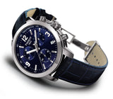 Buy Shop Tissot PRC 200 Chronograph Blue Dial Blue Leather Strap Watch For Men - T055.417.16.047.00 USA Online