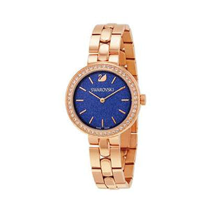 Buy Shop Swarovski Daytime Glittering Blue Dial Rose Gold Steel Strap Watch for Women - 5182277 USA Online