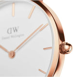 Buy Shop Daniel Wellington Classic Petite Melrose White Dial Rose Gold Mesh Bracelet Watch For Women - DW00100163 USA Online