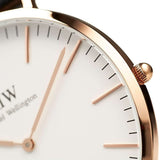 Buy Shop Daniel Wellington Classic Sheffield White Dial Black Leather Strap Watch For Men - DW00100007 USA Online