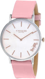 Buy Shop Coach Perry Mother of Pearl Pink Dial Pink Leather Strap Watch for Women - 14503244 USA Online