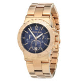 Buy Shop Michael Kors Bel Aire Blue Dial Rose Gold Steel Strap Watch for Women - MK5410 USA Online