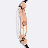 Buy Shop Emporio Armani Classic Quartz Pink Dial Brown Leather Strap Watch For Women - AR1911 USA Online