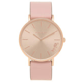 Buy Shop Coach Delancey Gold Dial Pink Leather Strap Watch for Women - 14503332 USA Online