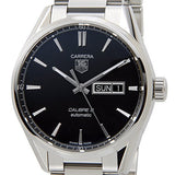 Buy Shop Tag Heuer Carrera Calibre 5 Automatic Black Dial Silver Steel Strap Watch for Men - WAR201A.BA0723 USA Online